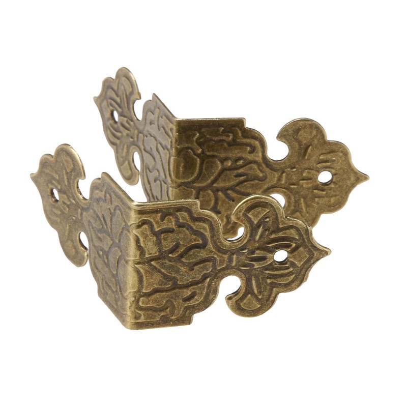 ETFBUY 20PCS Antique L Shaped Guards Decorative Edge Bracket Corner