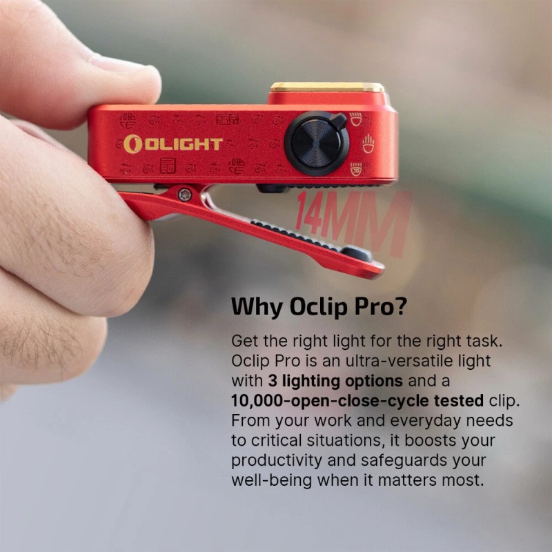 Olight Oclip Pro Fortune Snake Special Edition 500 Lumens &