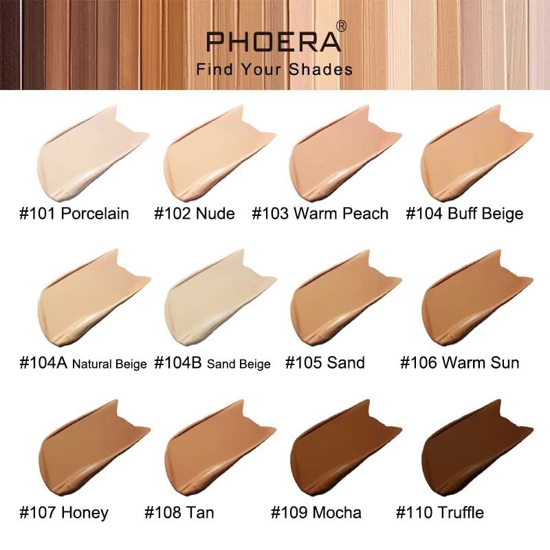 ONEKLIK Phoera Foundation Full Coverage Foundation Soft Matte Liquid Foundation