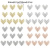 40 Pcs Heart Nail Charms Y2K Alloy Metal Hearts Charms