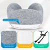 NLQS Airplane Travel Pillow,Natural Latex Neck Pillow,Make You Feel Comfortable