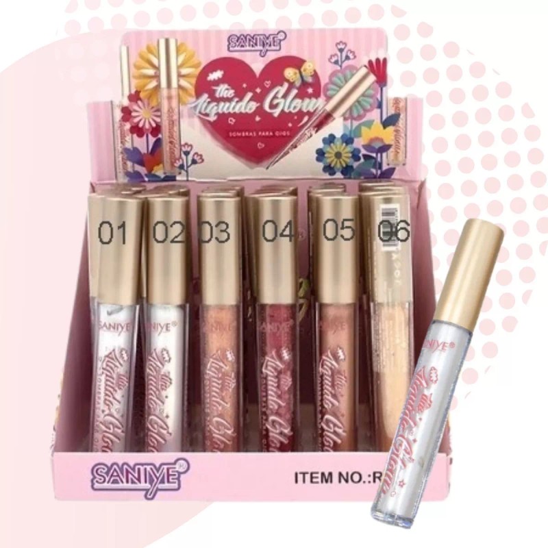 Sombras Liquidas Fácil Aplicar Variedad De Colores Glitter