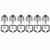 KONKENIE 6Pcs Stainless Steel Door Lock Trailer Tool Box T-Handle