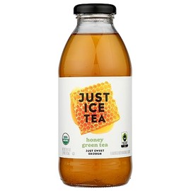 Eat The Change Just Ice Tea Organic Honey Green Tea, Kosher, 16 Fluid Ounces (Pack Of 12)