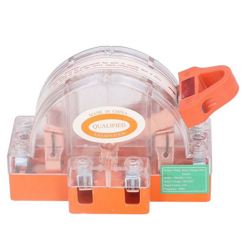 Knife Switch 2P 63A Pure Copper LED Bidirectional Dual Throw