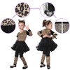 GIFT TOWER Leopard Costume Children's Girls Animal Costume Cosplay Carnival