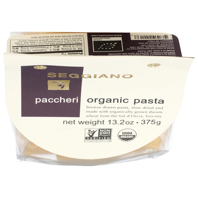 Seggiano, Paccheri Organic Pasta, 13.2 oz