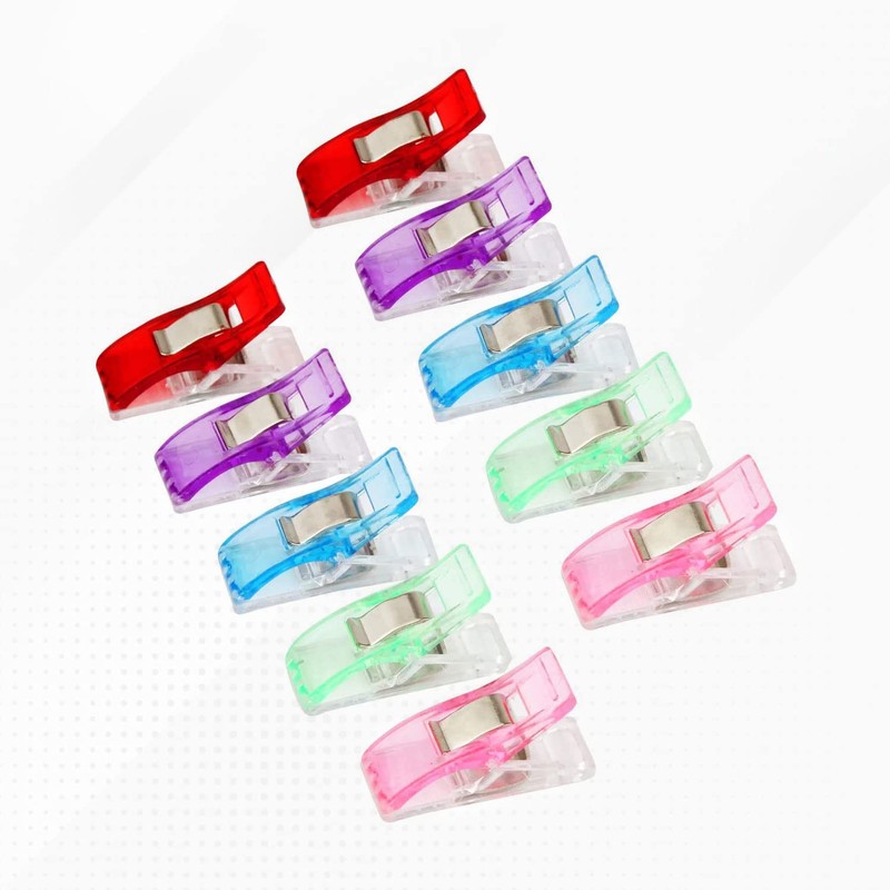 Trimming Shop 50pcs Plastic Sewing Clips for Quilting, Crafting, Multipurpose