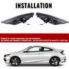 HECASA Pair LED Front Side Marker Light Compatible with 2016-2021