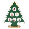 Wooden Christmas Tree Desktop Ornament Shatterproof Safe Eco Friendly Wooden