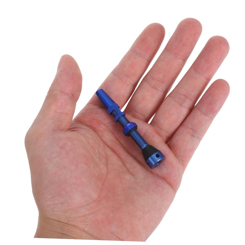 KOMBIUDA 4pcs Aluminum Alloy Tubeless Valve Stems Kit for Mountain