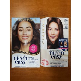 Clairol 2 Pack: Clairol Nice 'N Easy Hair Color *#5C MEDIUM COOL BROWN* R7P2b