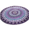 CAXUSD Mandala Round Beach Blanket Microfiber Picnic Blanket Soft Towel