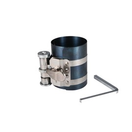 CGEAMDY Piston Ring Compressor, Piston Ring Tension Strap, Piston Tension Strap, Car Piston Ring Spring, Piston Ring Spring Adjustable Ratchet Piston Installer (75 mm)