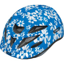 ABUS Hubble Girls' Cycle Helmet blue blue flower Size:S