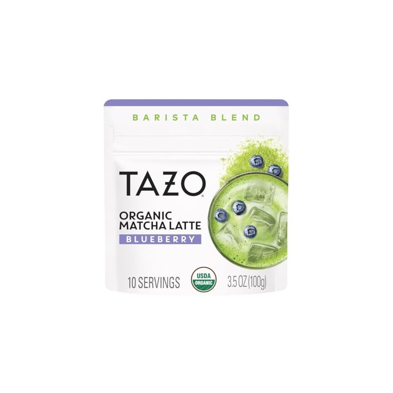TAZO Organic Blueberry Matcha Latte Powder - Café Style Mix