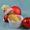 Spumoni Waffle Cone Christmas Ornament