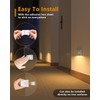 WILLED Motion Sensor Night Light, Rechargeable Stair Lights Indoor, Warm