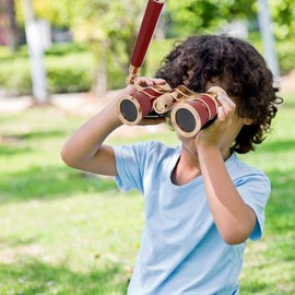 Theatre Binoculars, Binoculars Theatre Portable Telescope Opera 3X25 for Women Girls Children (Red)