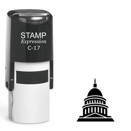 stampexpression - Nation’s Capital Building Self Inking Rubber Stamp - Black Ink (A-63268)