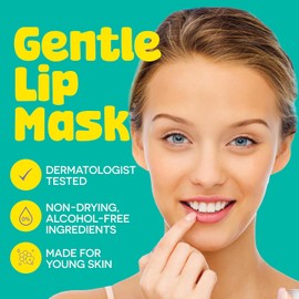 BeYoutiful Set de mascarillas para labios de BeYOUtiful, bálsamo hidratante para labios secos y agrietados, brillo de labios para niñas y niños, cuidado de la piel para adolescentes, 2 piezas, 0,3 o