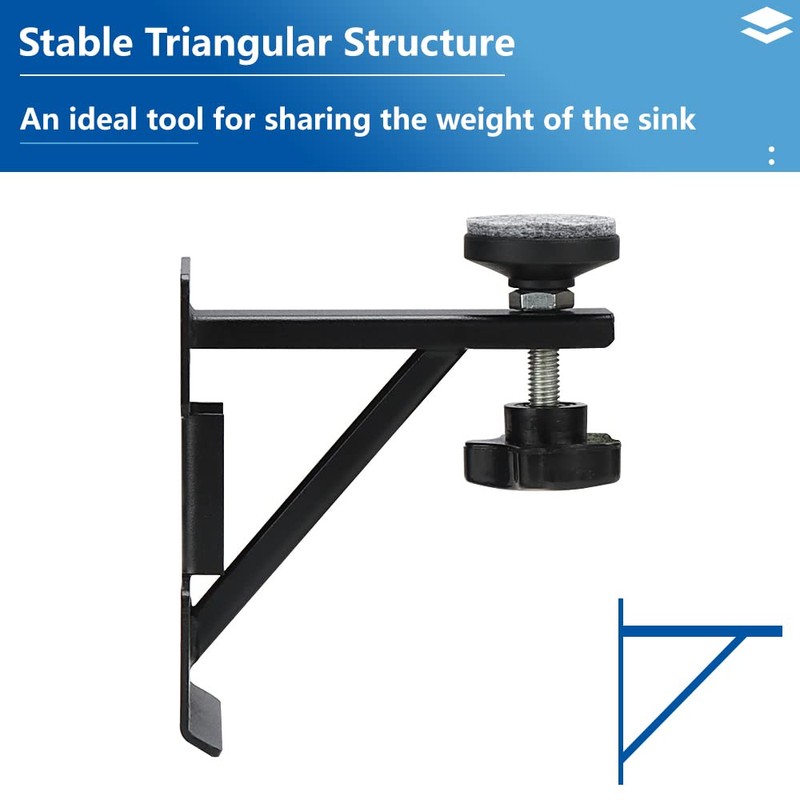A-KARCK Undermount Sink Brackets for Narrow Cabinet, Sink Repair Kit