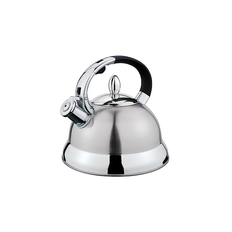 Cilio Conte 18/8 Stainless Steel Whistling Water Kettle, 2 Qt,