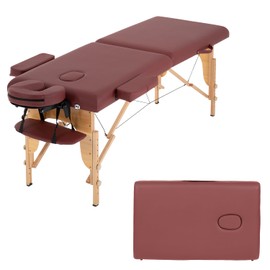 FDW Massage Bed Portable Massage Table 24 inche Wide Lash Bed 2 Folding Heigh Adjustable Spa Tables Foldable with Non-Woven Bag for Spa Footmassage Facial CareSpa Tattoo