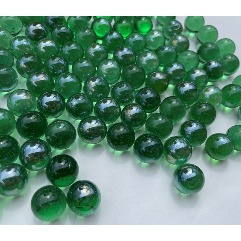 FAIRY TAIL & GLITZER FEE Glass Baubles Transparent Green 16