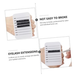 FOMIYES 4pcs Acrylic Eyelash Extension Pallet for Lash Organization Handheld Lash Holder Dual Big Eye Plates for Beauty Salons and Professionals