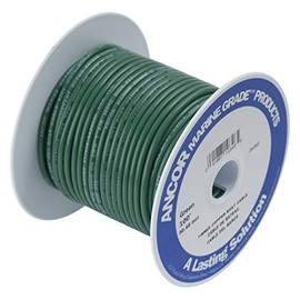 Ancor 104310 Marine Grade Electrical Primary Tinned Copper Boat Wiring (14-Gauge, Green, 100-Feet)