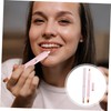 Baluue 2pcs Retractable Lip Brush Soft Bristle Lipstick Applicator Makeup