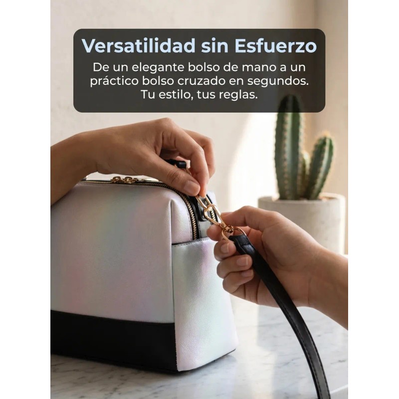 Ninzi® Bolso Bandolera De Gran Capacidad Para Mujeres Color Negro