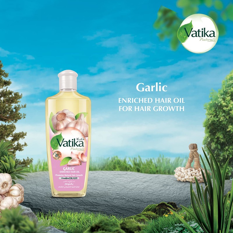 Dabur Vatika Hair Oil promotes natural growth of hair and