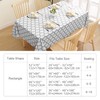 Smiry Waterproof Vinyl Rectangle Tablecloth Bundle Pack of 2, Grey