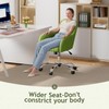 Warmiehomy Velvet Desk Chair for Home Office, Modern Adjustable Swivel