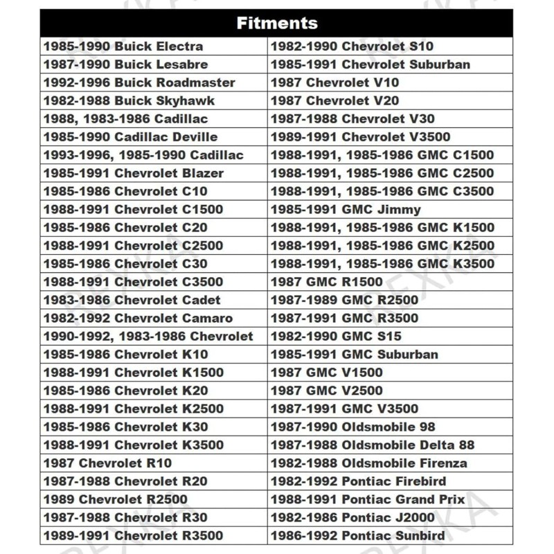 Rexka 50Pcs Natural Nylon Mechanical Fasteners Fits Multiple Gm Models