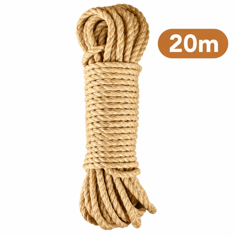 Natural Sisal Rope for Cat Scratching Posts – 4mm DIY