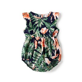 PATPAT Family Partner Look Set - Hawaii Summer Outfit for Mum, Dad, Children - Beach Wear Family - Mother Daughter Dress & Father Son T-Shirt - Matching Outfit Holiday & Photo Shoot, royal