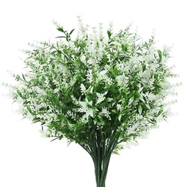 Noguez. Lavanda Artificial para Decoración, Ramo con 3 Tallos de Flor Artificial de Lavanda, Plantas Artificiales Decorativas para el Hogar, Flores...