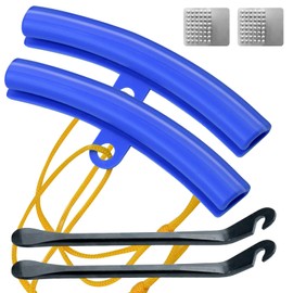 Tyre Lever Bicycle with Tyre Lever, Metal Bicycle Tyre Lever, 2 Tyre Levers with 24-29 Inch PU Rim Protector, Bicycle Tool for Bicycle, Tyre Change for MTB, Trekking Bike, Road Bike