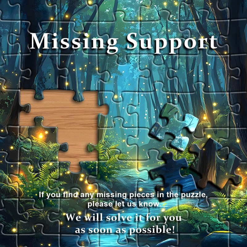 Impossible Puzzles for Adult 1000 Pieces, Magic Forest Fantasy Puzzle,Nature