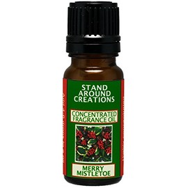 Concentrated Fragrance Oil - Merry Mistletoe: Citrus, Blue Spruce w/ Frosted Cranberries Create a Perfect Holiday Scent! Made w/ Fir, Peppermint w/ Cedar Leaf Essential Oils. (.33 fl.oz.)