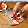 3pzs tabla Para Picar Acero Inoxidable Para Picar Alimentos titanium