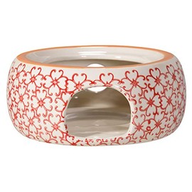 Bloomingville Carla Express Retro Tea Warmer Vintage Pot Warmer Diameter 14.5 cm Red Ceramic