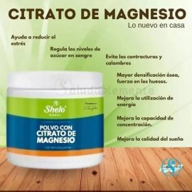 Sheló Nabel Polvo Citrato De Magnesio 250g                                                                                                            