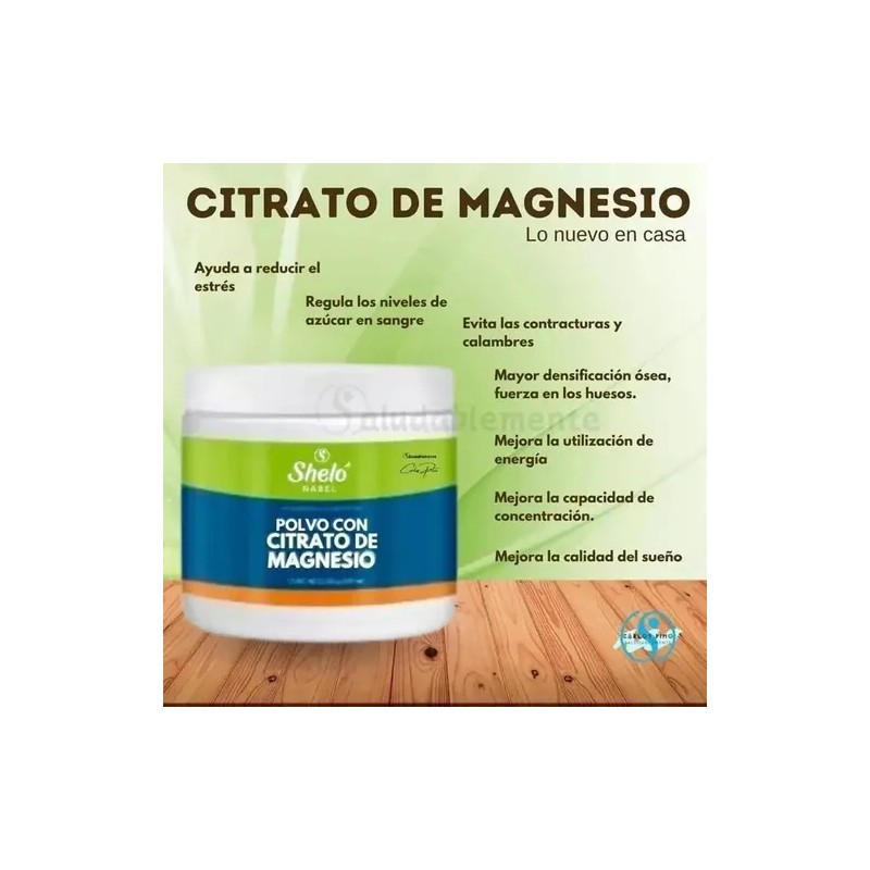 Sheló Nabel Polvo Citrato De Magnesio 250g