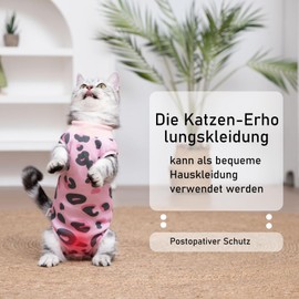 Cat Surgery Recovery Suit, Cat Body After Surgery, Castration Pet Medical Surgical Shirt, Surgery Recovery Suits, Cat Onesie for Anti Licking, Adjustable Sizes, Easy to Wear