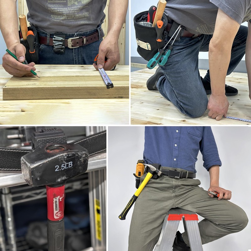MUTUACTOR 1 PCS Magnetic Tool Belt Clip,Anti-Slip Heavy-Duty Magnetic Mount