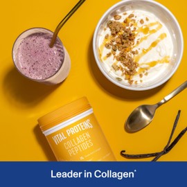 Vital Proteins Collagen Peptides Powder - Grass Fed Collagen Peptides for Hair, Nail, Skin, Bone & Joint Health, Vanilla, 23.2 Ounces